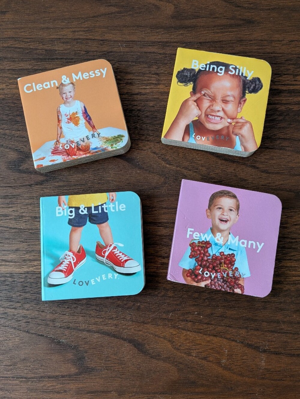 Set Of 4 Lovevery Mini Board Book Opposites Learning Books For Babies